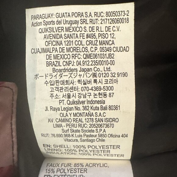 ROXY ski & Snowboard Jacket 14, XL teen, Blooming Party, pink & black, powder - Picture 15 of 15